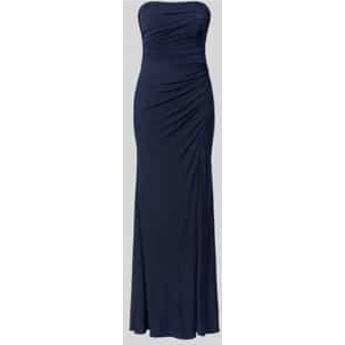 slim fit avondjurk in maxilengte met loopsplit