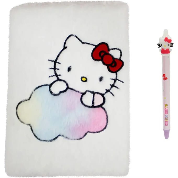 Pluche notitieboek en pen set Cyp Brands Hello Kitty