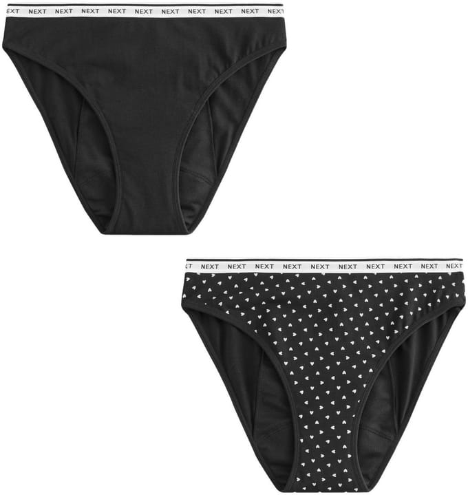 Next - Dames - 2 menstruatieslips voor hevige bloeding - Zwart