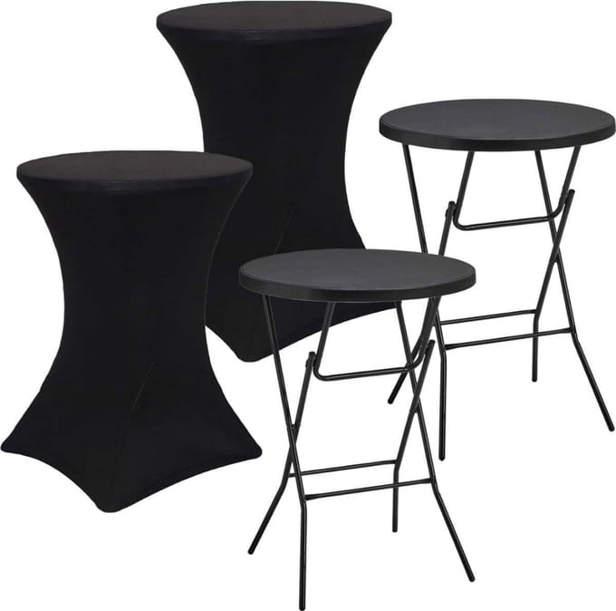 DailySupplies® Staantafel - Partytafel Inklapbaar - Statafel Rond - Stevig