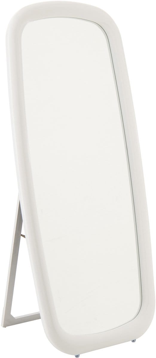 J-Line spiegel Rechthoek - polyresin - hout - wit