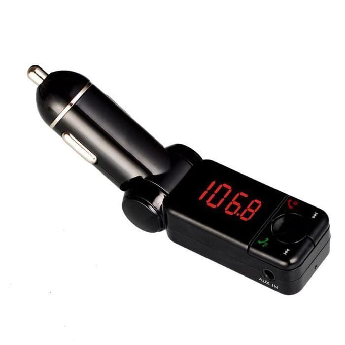 FOXNOVO Auto MP3-speler - USB-oplaadpoort - AUX-IN - Bluetooth - Zwart zwart