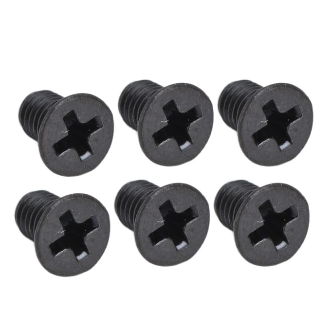 Assortiment de 50 vis cruciformes à tête fraisée DIN 965, galvanisées noires, M3 x 6