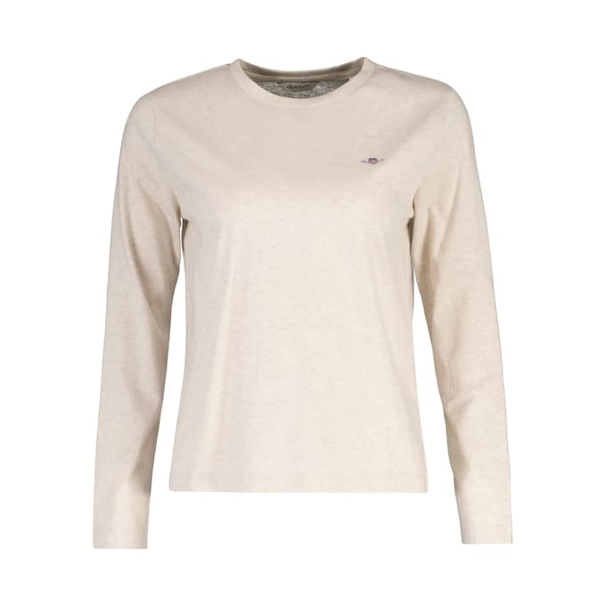 T-shirt regular lange mouwen vrouw Gant Shield