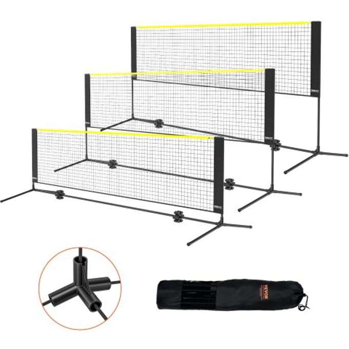VEVOR 3m Badminton Netset Buiten Draagbaar Volleybal Pickleball Tennisnet