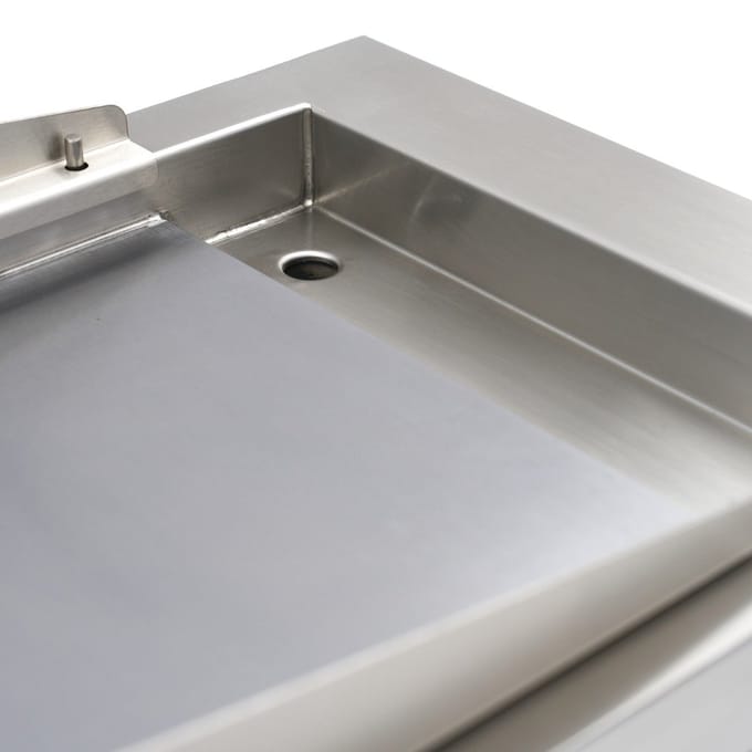 Maxima Inductie Grillplaat 700 Glad 5000W Enkel met Onderstel