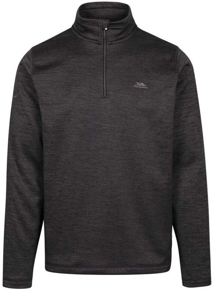 Trespass Sweatshirt Frimley At200 Fleece Black Marl-L