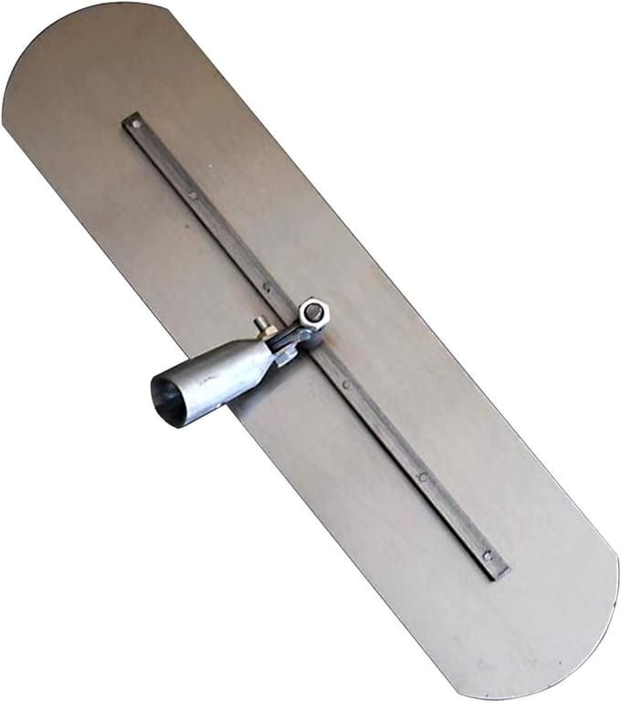 Betonnen Troffel - Cement Vlakker - Beton Afwerken - Uitschuifbare Handgreep - 50-80cm Lengte - Blauw