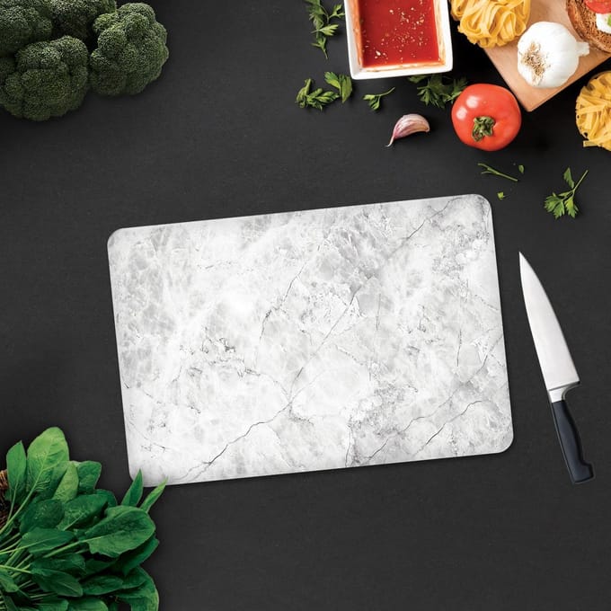 Steenlook Tempered Glas Snijplank 20cm × 30cm - Glassnijplank - Glazen