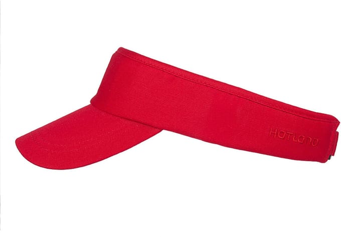 Hatland - UV-Zonneklep voor volwassenen - Neptune - Rood - maat Onesize