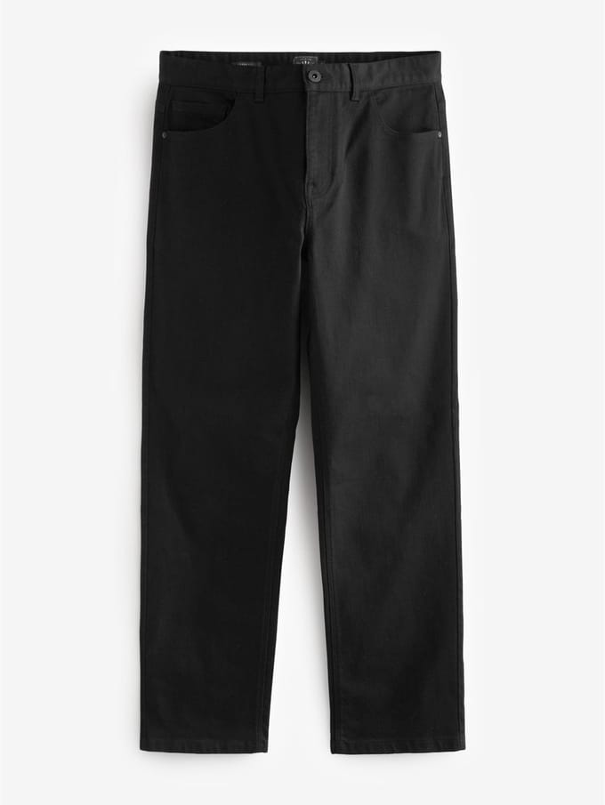 Next - Heren - Klassieke stretchjeans met relaxte pasvorm - Zwart