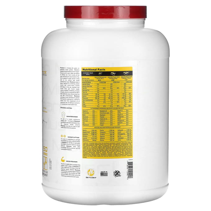 Musclelean, magere spiermassa opbouw, vanille milkshake, 5 pond