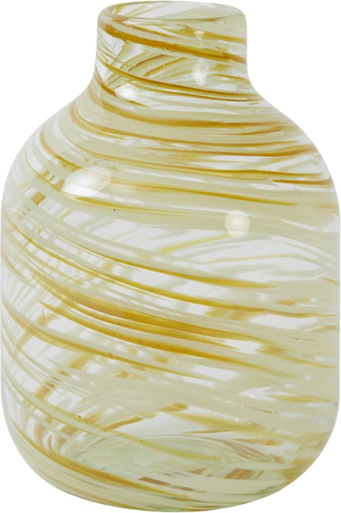Light&living Vaas Ø16,5x23 cm INDIE glas geel