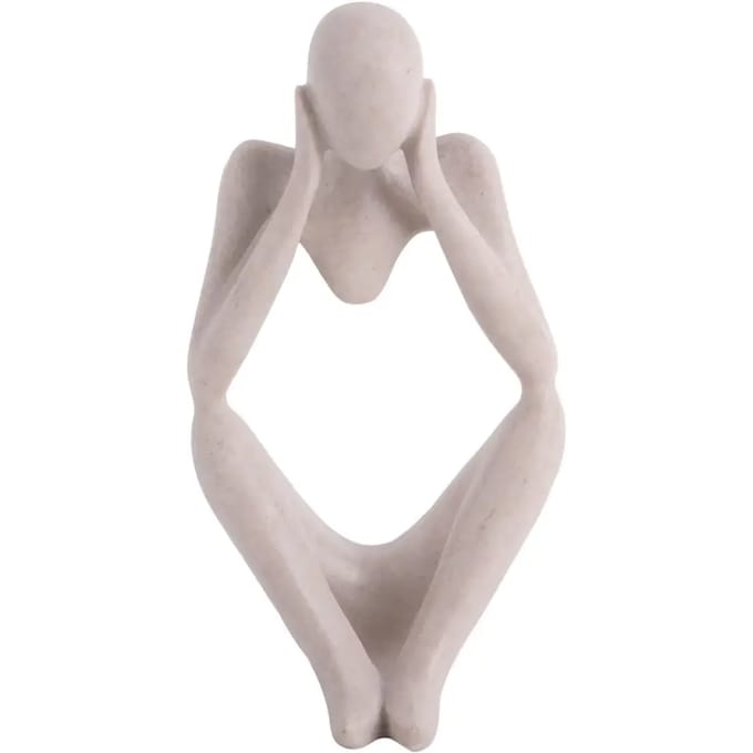 Present Time Dreaming beeld H21cm lichtgrijs