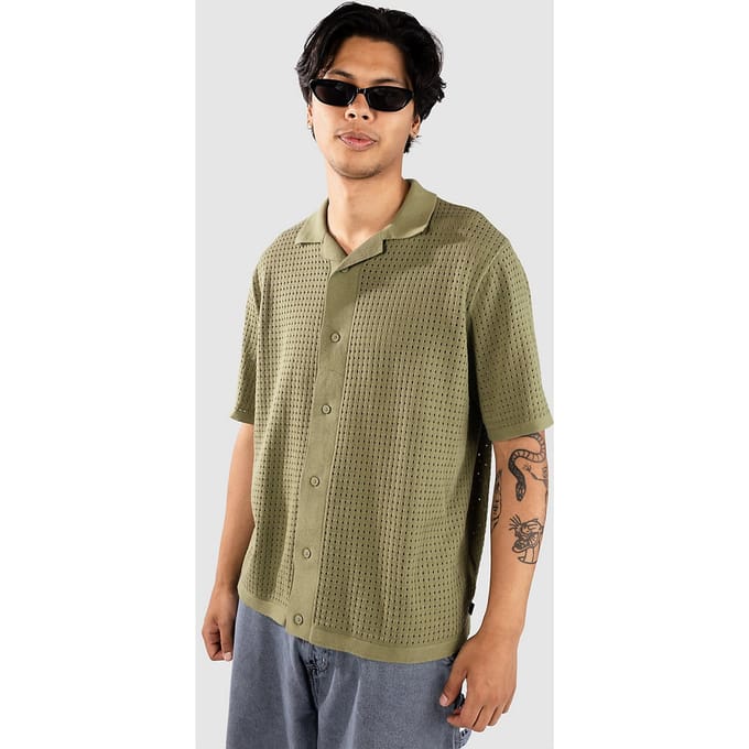 Vans Feldman Sweater Polo Shirt groen