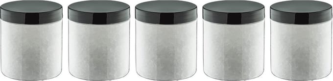 Claudius Badzout No Scent No Colour - 300 gram - Pot met zwarte deksel - set van 5 stuks
