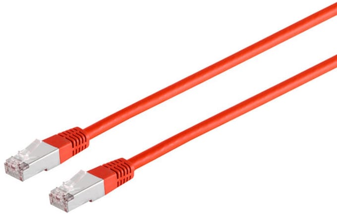 Patchkabel, cat. 5e, F/UTP, rot, 0,5m