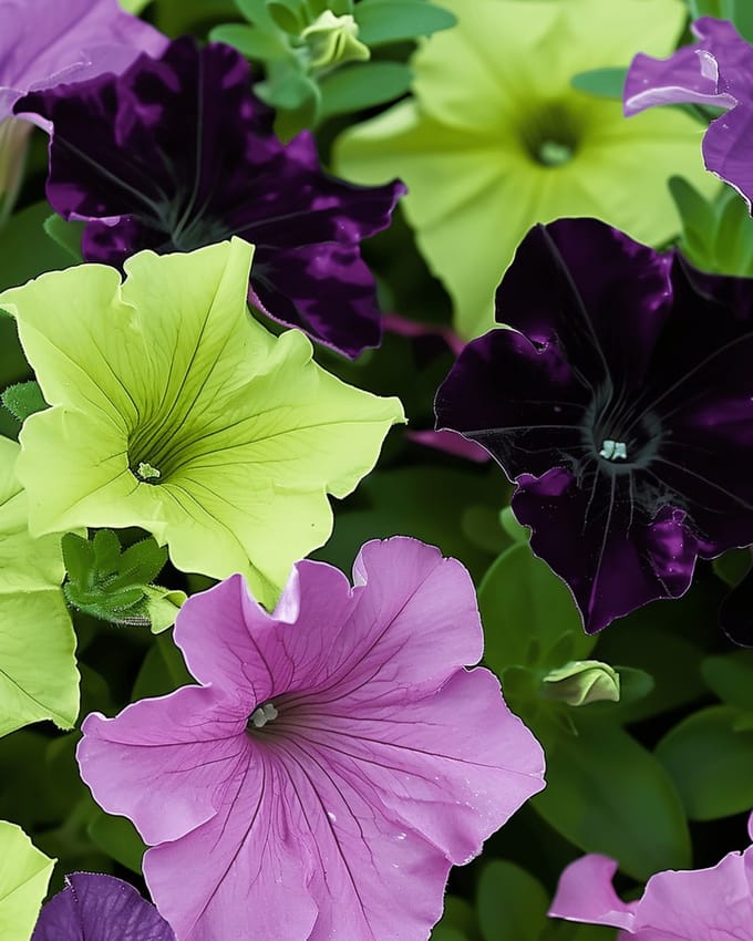 2 sets - Petunia Zaden Sophistica Gemengd Petunia Grandiflora Eenjarig