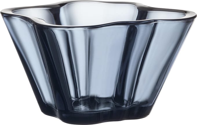 Iittala - Alvar Aalto Schaal 75mm Regenblauw