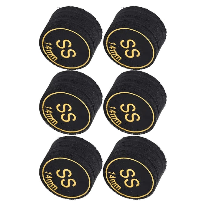 6 stuks Pool Keu Tips Professionele Meerlaagse Biljart Pool Keu Tips Vervanging voor Pool Keus en black