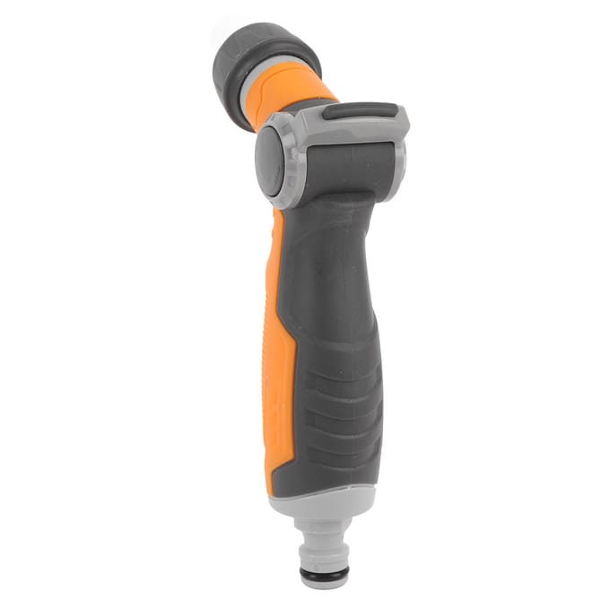 Pistolet d'arrosage de jardin ergonomique réglable étanche multifonctionnel pour l'arrosage orange