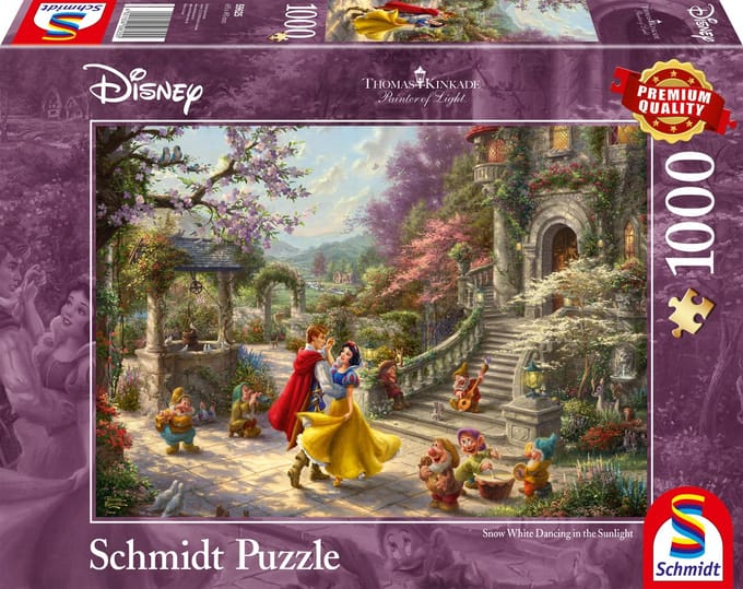 Schmidt - Legpuzzel - Disney, Sneeuwwitje, Dans met de prins - Thomas Kinkade Studios - 1000 stukjes - Volwassenen - vanaf 12 jaar