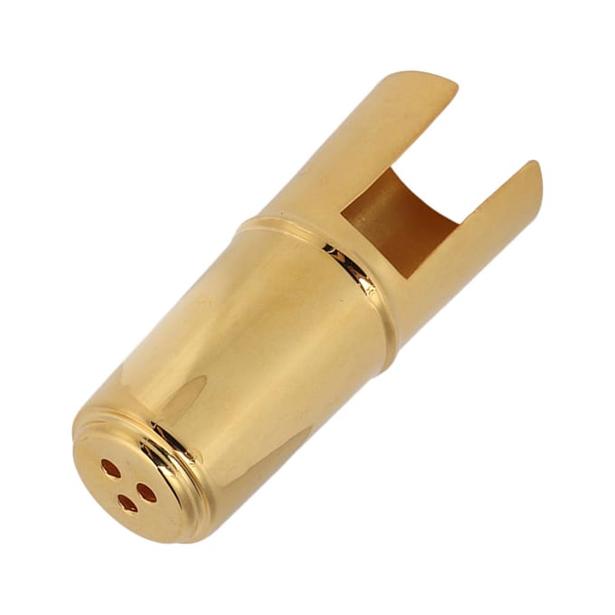 Saxofoon Mondstuk Beschermkap Sax Klarinet Mondstuk Hoes Metaal Instrument Accessoire Alto beige