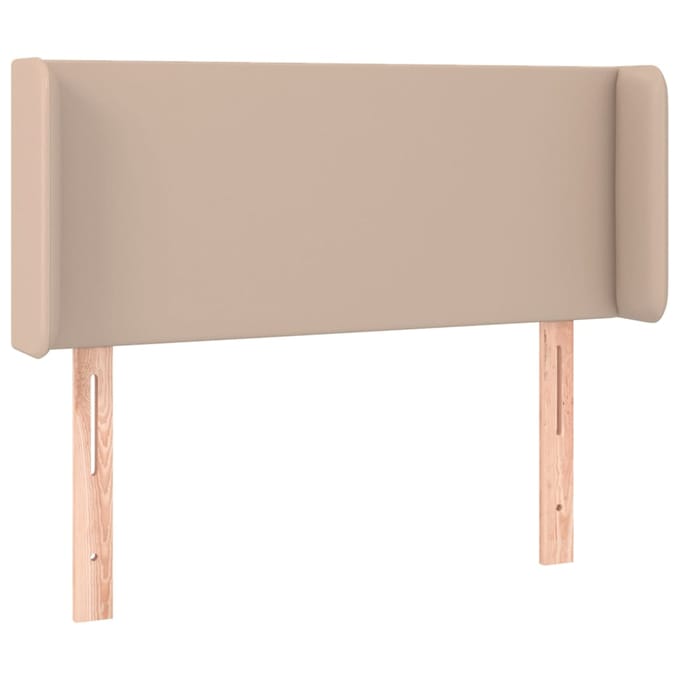 vidaXL - Hoofdbord - LED - 103x16x78/88 - cm - kunstleer - cappuccinokleurig