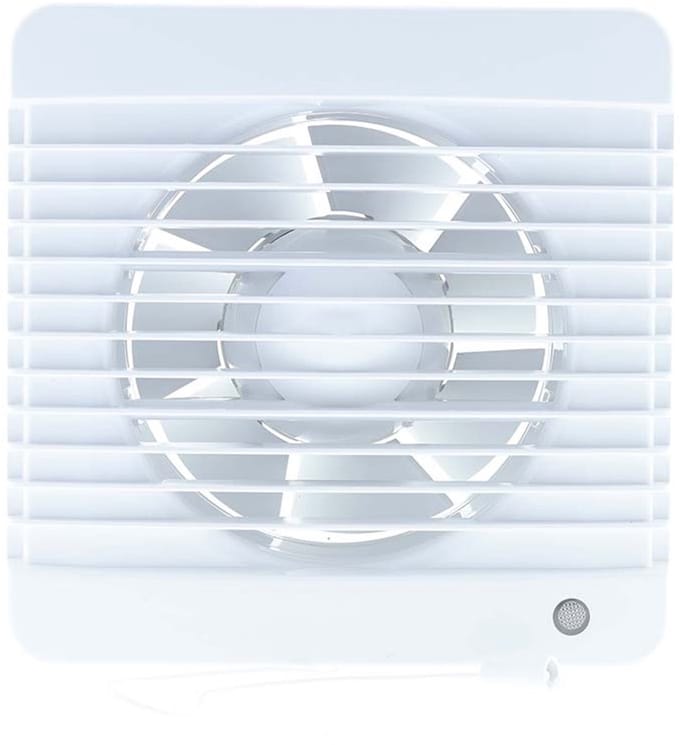 Badkamer-/ toiletventilator MV 125 wit
