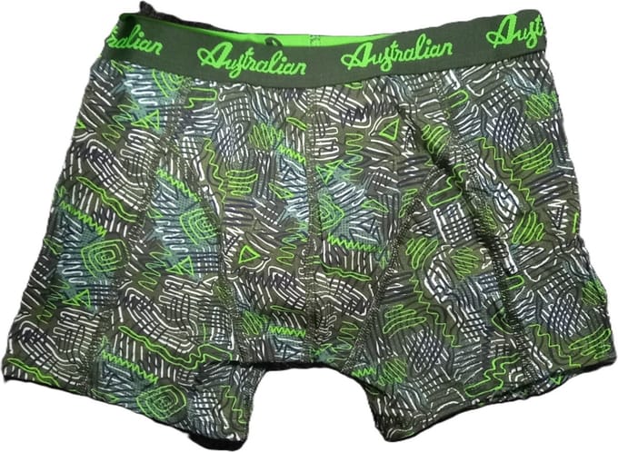 Australian boxershorts - groen - ondergoed - maat 122/128