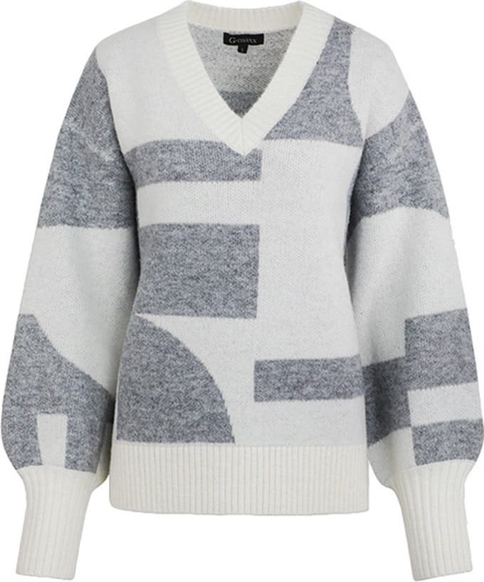G-Maxx pullover Elzana - Wool white/gray