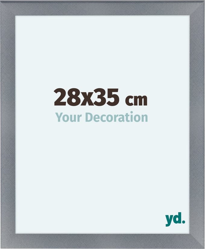Your Decoration - Fotolijst 28x35 cm - MDF - Aluminium Geborsteld - Como