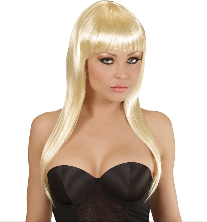 Widmann - Pruik, Vogue Blond West Coast - Blond - Carnavalskleding - Verkleedkleding