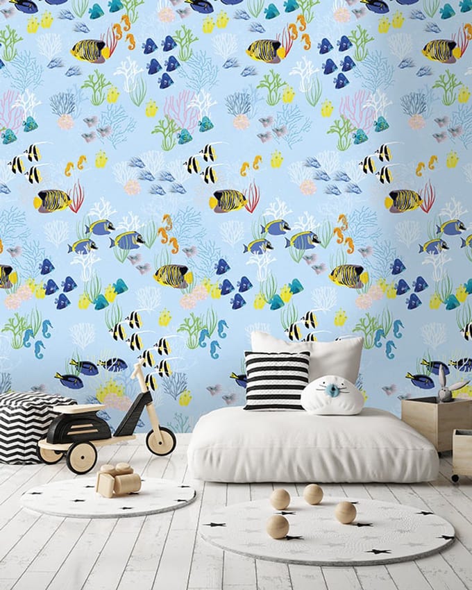 INGK Behang - Kids - Abby & Bryan - Fish in the sea