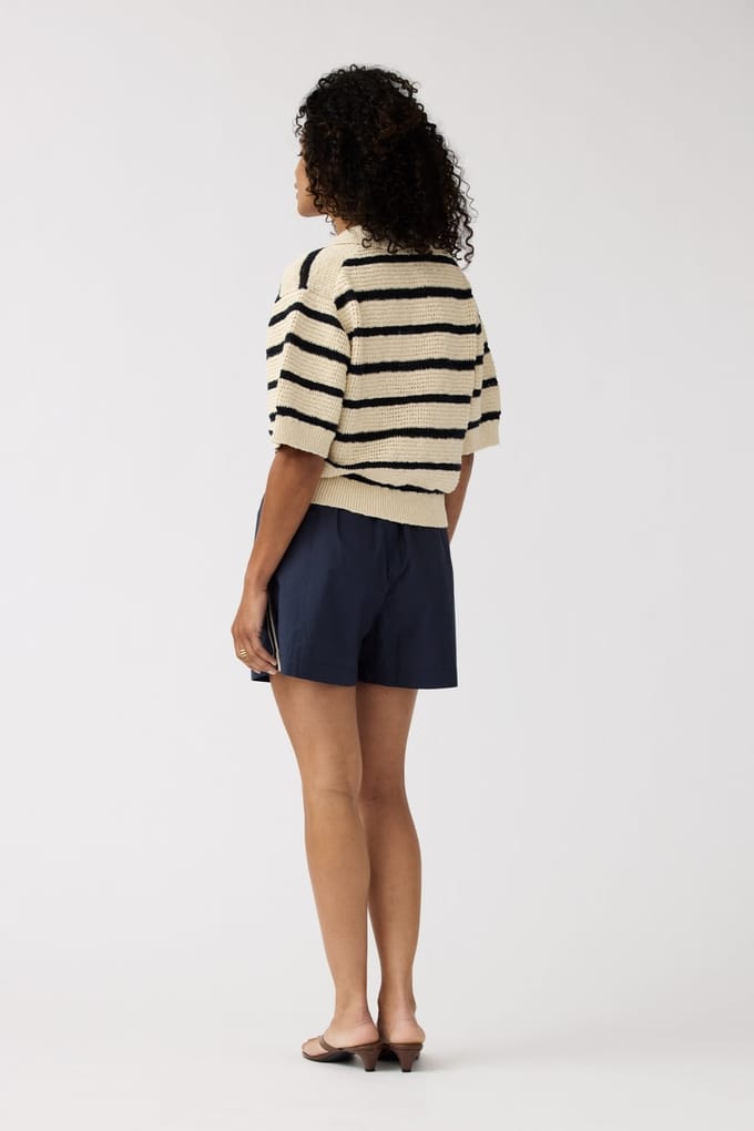 Alchemist Polo Dalia Wool White/navy Stripe Taglia: M | Maglioni a maglia Outlet | Donna | Bianco