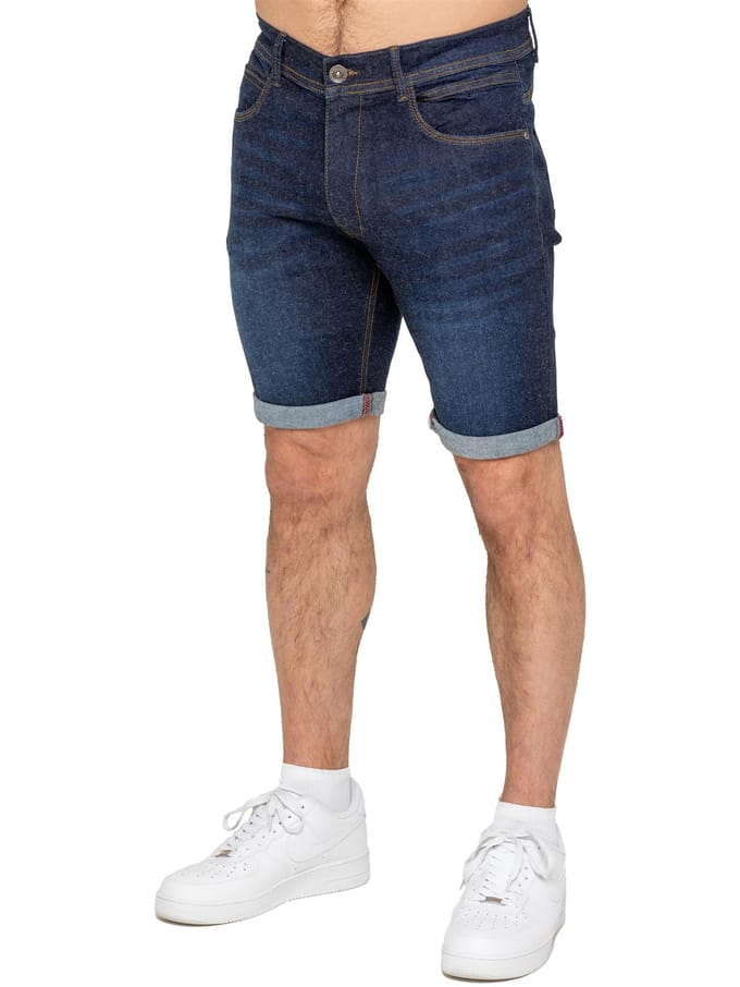 Enzo | Heren Slim Fit Denim Shorts