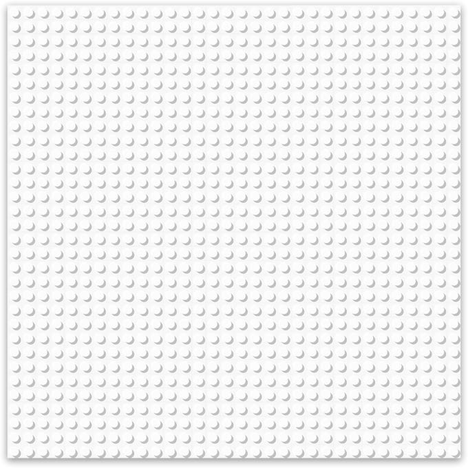 Brixies Bouwplaat | Grondplaat 32x32 noppen - Geschikt voor Lego Classic Bouwstenen - Wit