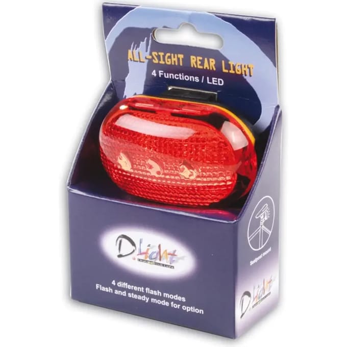 achterlicht + reflector 4 functies 3 leds V Bike