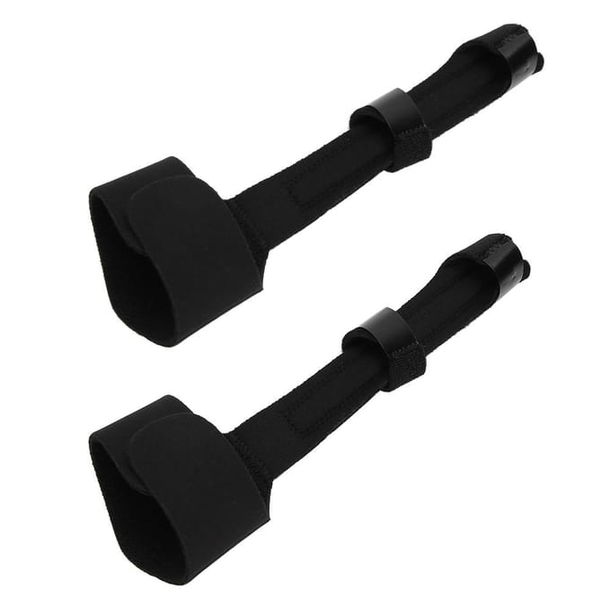 2 stuks Mallet Triggerfinger Spalk Ondersteuning voor Vingerverstuiking Verplaatsing Ontwrichting black