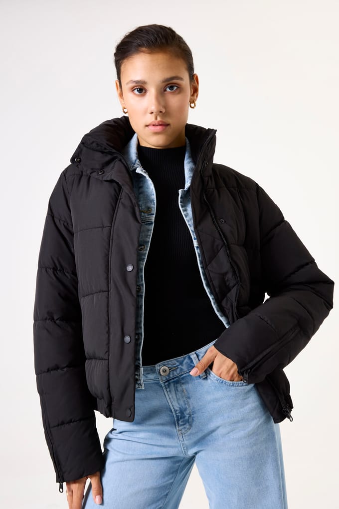 Cropped Gewatteerde Doudoune Dames Garcia