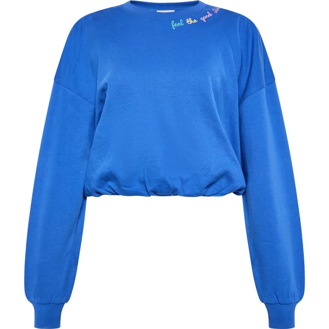 IZIA Sweatshirt Dames kobalt blauw