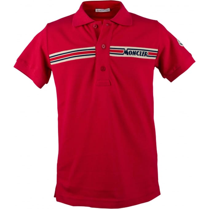 Moncler poloshirt rood