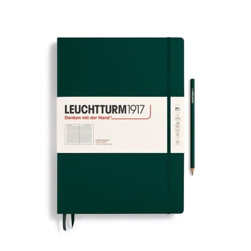 Leuchtturm1917 notitieboekje master classic a4+ gelinieerd bos groen