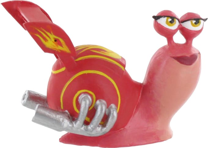 Turbo - speelfiguurtje slak Burn - 6 cm - kunststof - Comansi