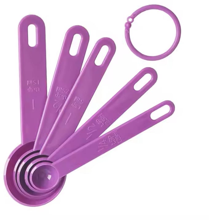 Maat Lepel Set 5 Delen | Keukengerei | Maatlepel | PAARS