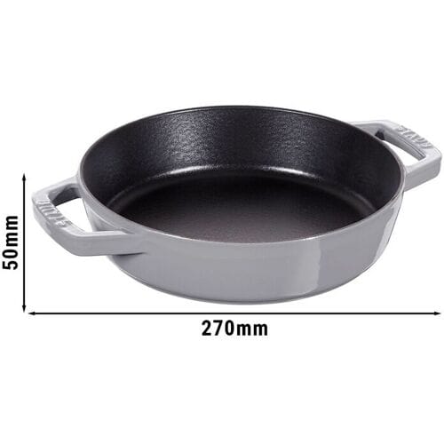 STAUB PANS - Koekenpan met 2 handgrepen - Ø 200mm - Gietijzer - Grafietgrijs
