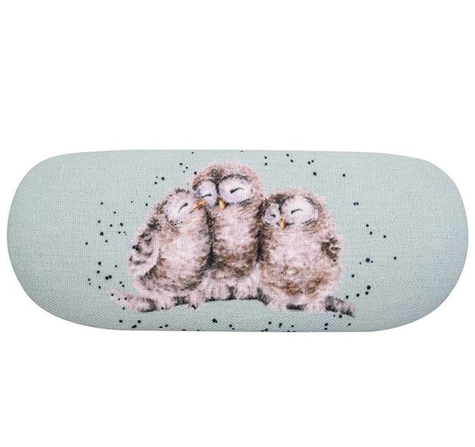 Brillenkoker Wrendale - 'Owlets' Owl Glasses Case - Brillenhoes