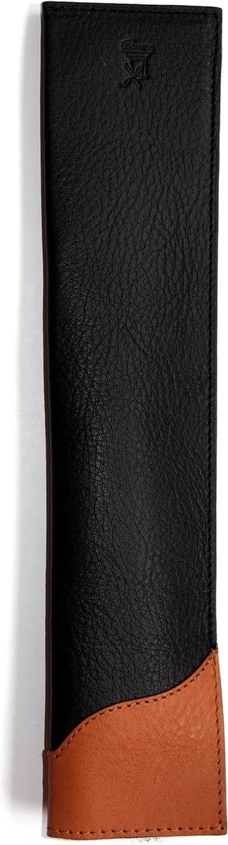 Robert Herder Mesbeschermer – Lederen Etui – Zwart Leer – 25x5,5x0,5 cm