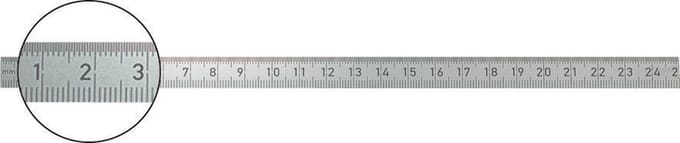 Stalen liniaal buigzaam Staal roestvrij 100x13mm FORMAT