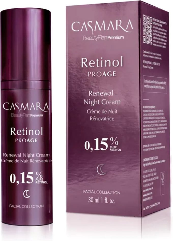 Casmara PROAGE Vernieuwende Nachtcrème met 0,15% Retinol 30 ml